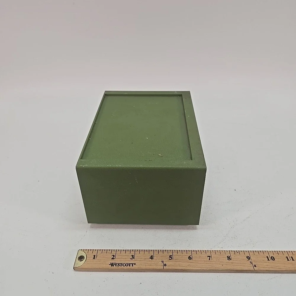 Vintage 9 Drawer‎ Green Storage Parts Bin Organizer